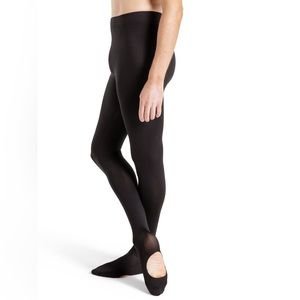 FREE GIFT Capezio Men’s convertible ballet tights Black M